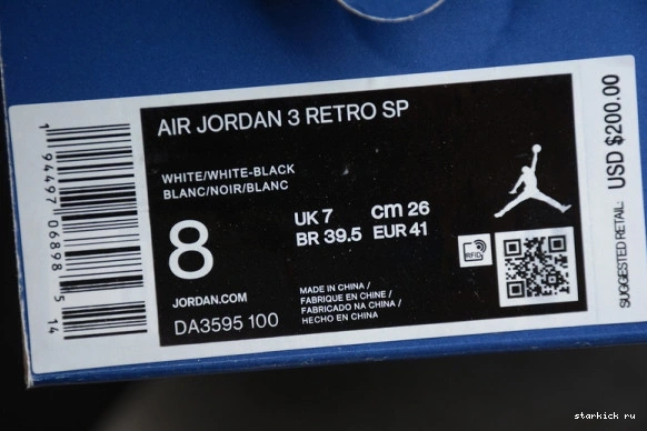 DA3595-100  Air 3 DA3595-100 Jordan fragment 1009